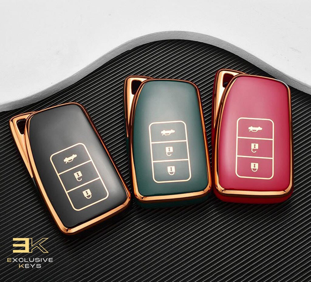 Veske for Lexus NX, GS, RX, IS, ES, GX, LX, RC, 200, 250, 350, LS, 450H, 300H (3 knapper)